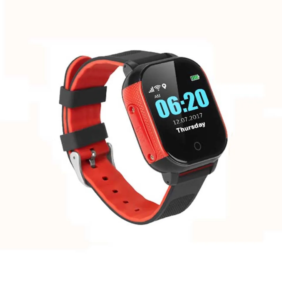 FA23 black-red Наручные часы Смарт gps отслеживающее устройство; часы; телефон SIM голосовой чат положение детей гео-забор SOS анти-потерянное расположение вызова карта трек - Цвет: FA23 black-red