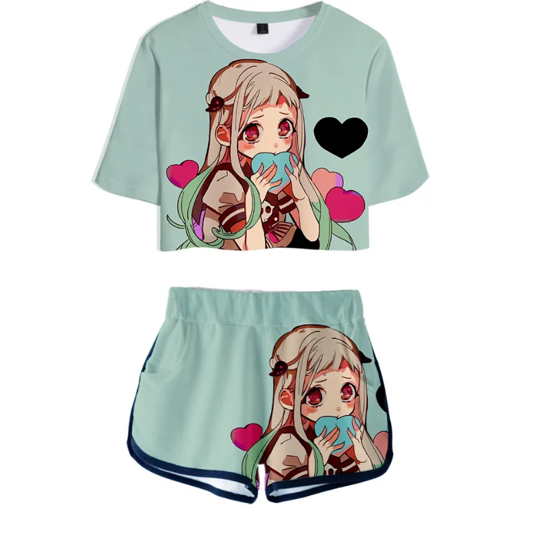 

Новинка футболка Jibaku Shounen Hanako-kun Hanako kun костюм для косплея короткие футболки