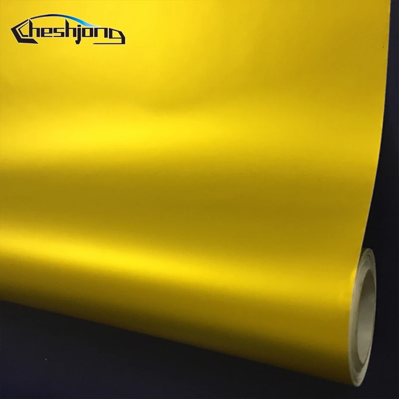 Matte-chrome-Golden-Car-Wrap-Vinyl-Sheet-4
