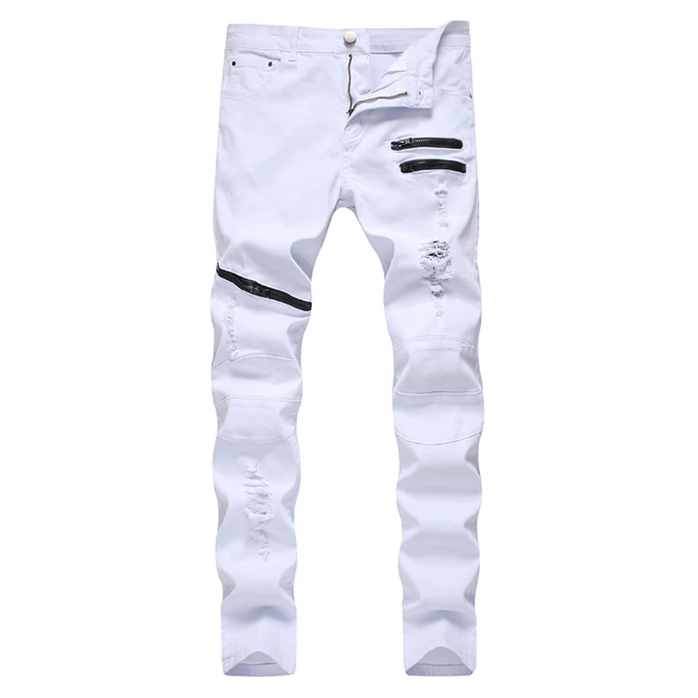 black pants with holes