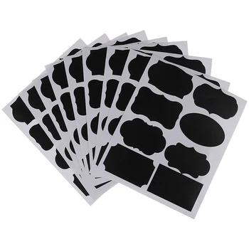 

72pcs Blackboard Craft Kitchen Jar Organizer Labels Chalkboard Chalk Board Stickers Black Bottle DIY Stiky Erasable Stickers