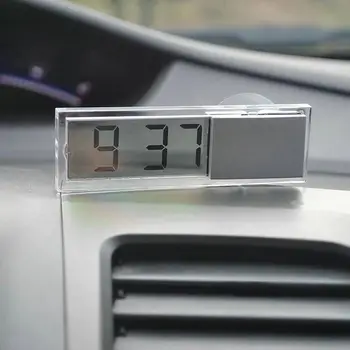 

Type LCD Vehicle-mounted Digital Window Thermometer On The Window Celsius Fahrenheit High Quality Car Digital Clock New