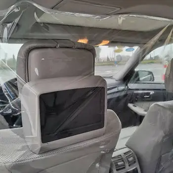 

1.8x2m Car Interior Isolation Film Transparent Insulation Curtain Reusable dust-proof Anti-Droplet Protective Film for Car Taxi