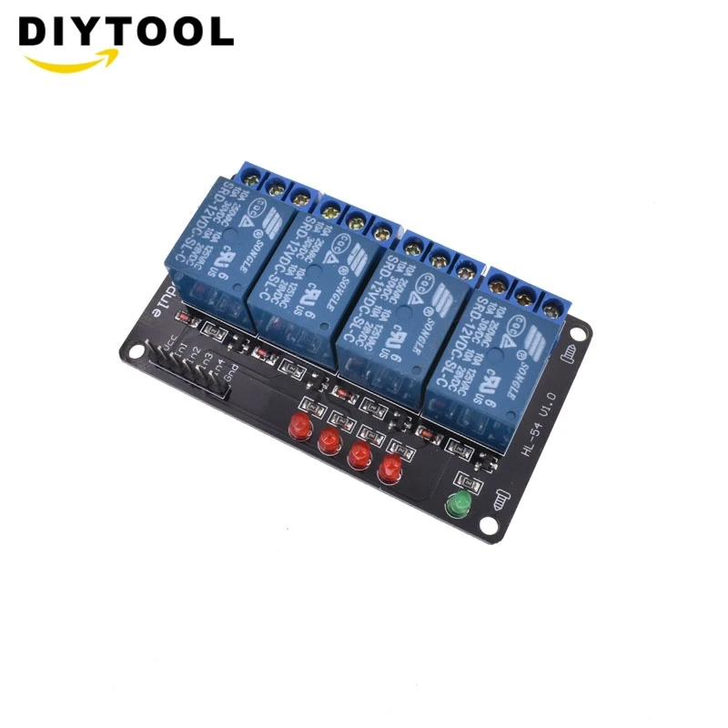 4 Канальный Релейный Модуль лампы низкого уровня для Arduino SCM 1 шт. 12 В управление