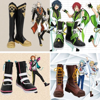 

Anime Ensemble Stars 2wink Aoi Hinata Tsumugi Aoba Shino Hajime boots Cosplay SAEGUSA IBARA Shoes Unisex Custom-made