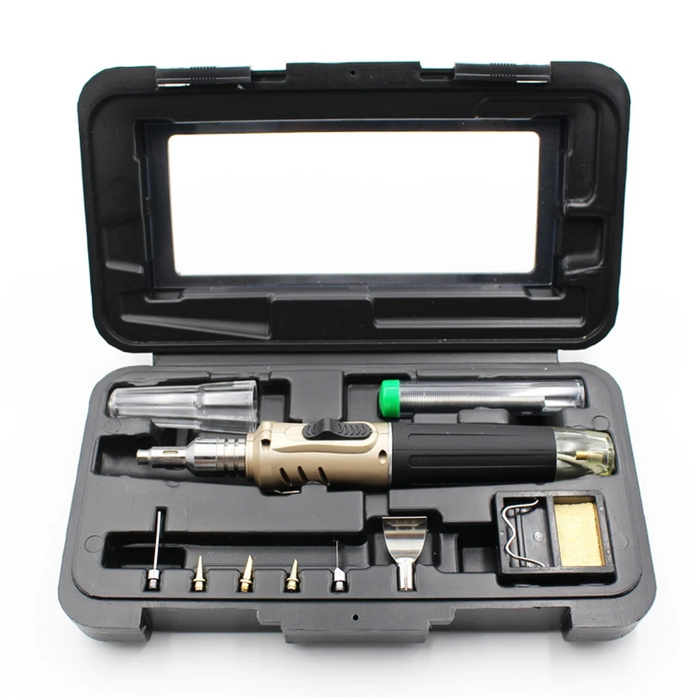 

10 In 1 Soldering Iron Cordless Gas Welding Torch Kits Tool