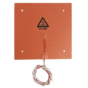 

3D Printer Accessories Ender-3 235 x 235Mm 24V 200W Hot Bed Platform Silicone Mat Temperature
