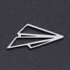 5pcs/lot Geometric DIY Charms Wholesale 100% Stainless Steel Triangle Sexangle Connectors Charm Hexangon Cross Jewelry Pendant ► Photo 3/6