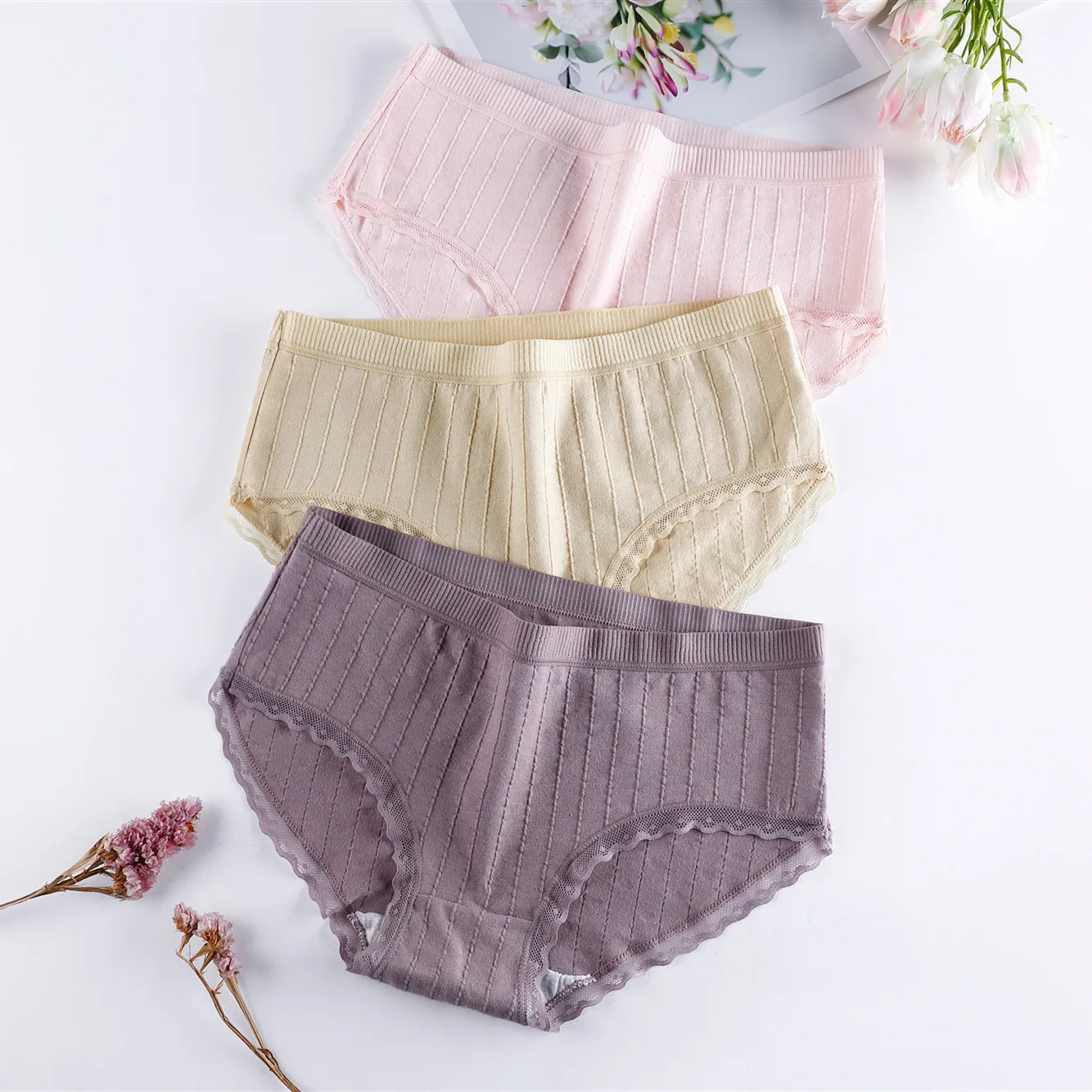 

Panties Women Cotton Underwear Women Lace Panties Cotton Breathable Womens Under Wear Panties Girls Ladies Lace Thong Underwear