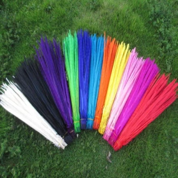 

100 PCS 40-45 CM 16-18 Inch Ringneck Pheasant tails Feathers Gold Silver Spray Lady Amherst Pheasant Feather Carnival Decorative