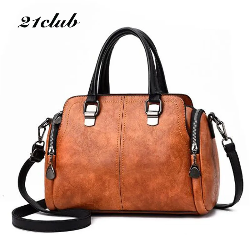 21CLUB Brand Small Casual Solid Color Simple Ladies Totes Shopping Working Versatile Fashion Women Messenger Bag Female Handbags | Багаж и
