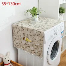 Протектор холодильник чехол бытовой с карманами стиральная машина крышка цветочные аксессуары пылезащитный чехол для хранения, для стиральной машины крышкой