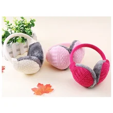 Модные мужские и женские теплые плюшевые моющиеся наушники для ушей, зимние теплые вязаные новые милые наушники