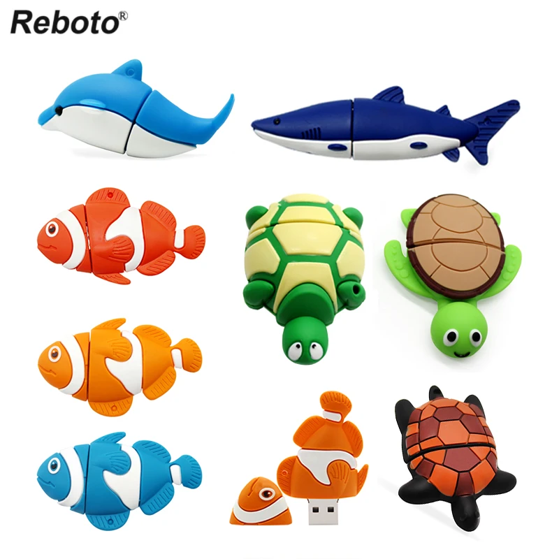 Pendrive con dibujos de animales, memoria USB de 4G, 8GB, 16GB, 32GB, 64GB