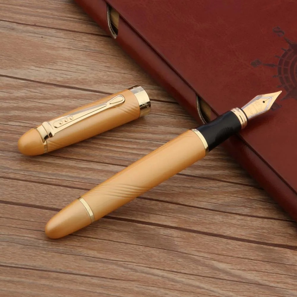 Фирменная Новинка перьевая ручка Jinhao 450 золотой СРЕДНИЙ перо ручек молочного