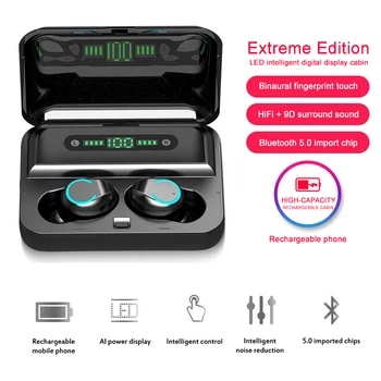 

F9 TWS 5.0 Touch Earbuds Bluetooth Earphone LED Display Headphones Sport Stereo Noise Reduction Headset Wireless Earphones