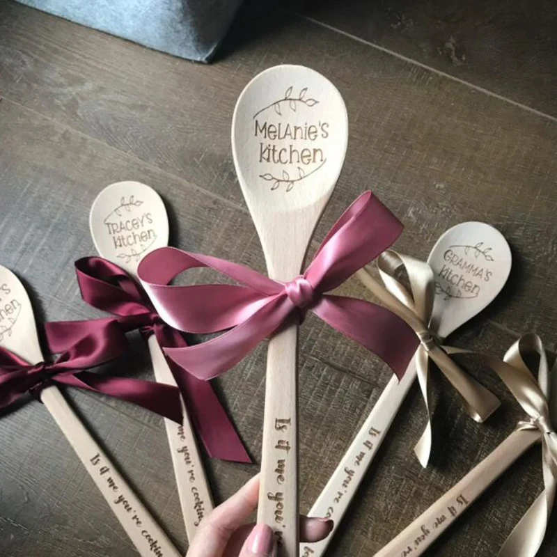 Set Di Cucchiai Di Legno Riveira: Decorazione Natalizia Perfetta Per La Tua Cucina! Idea Regalo Originale Per Mamma - 2