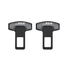 Для peugeot 3008, аксессуары, автомобильный ремень, пряжки, пояс безопасности, сигнализация, заглушка, 2 шт