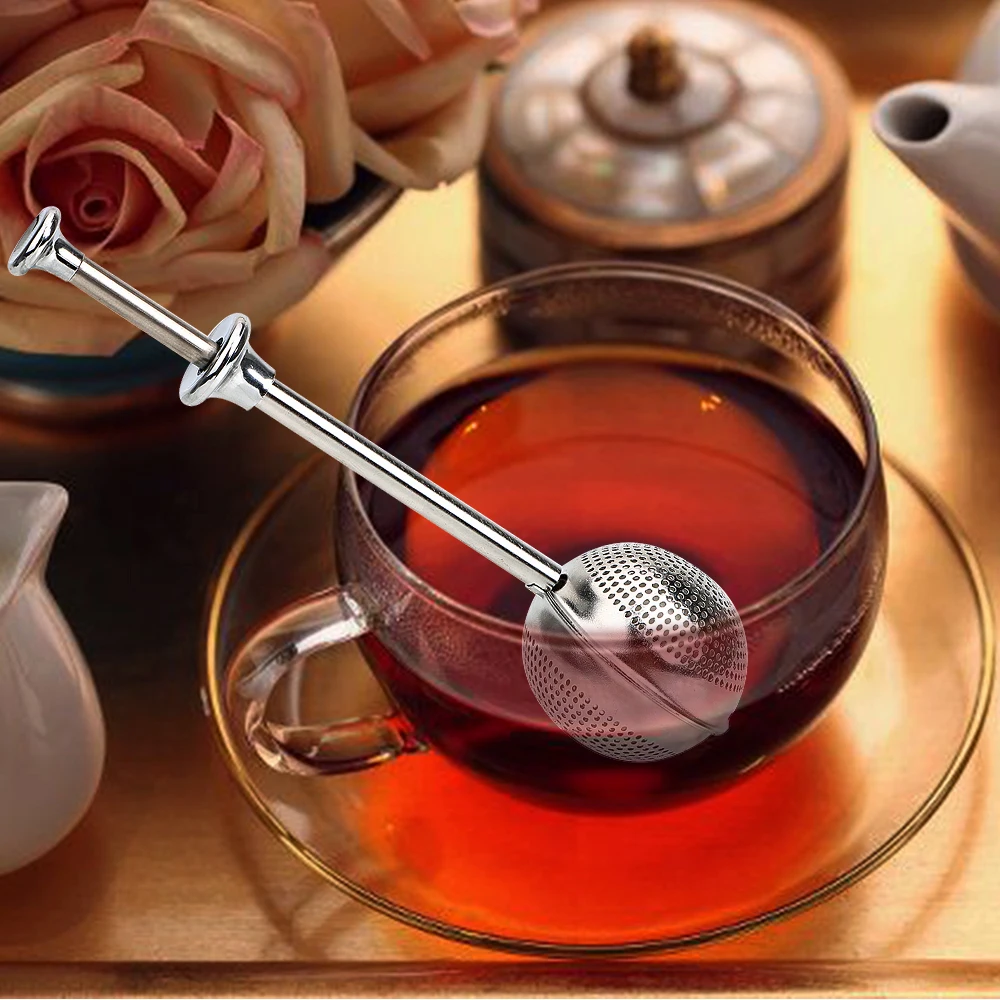 tea infuser Metal Tea Bag Tea Strainer Ball Infuser Filter Spice Tool Accessories Reusable Stainless Steel Teapot Adjustable
