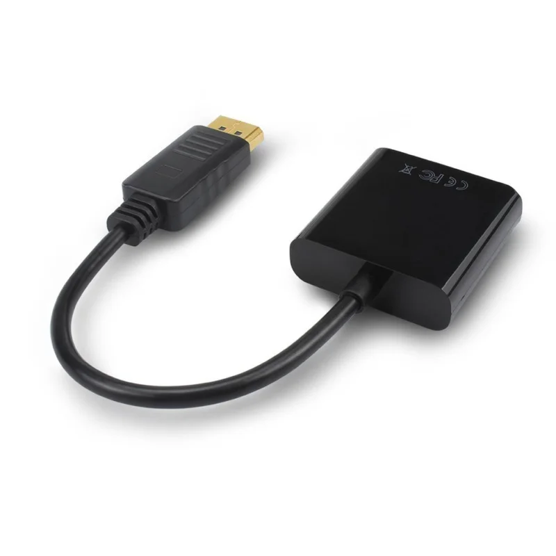 EDAL DP к VGA адаптер DisplayPort DP Мужской к VGA Женский адаптер дисплея кабель конвертер S
