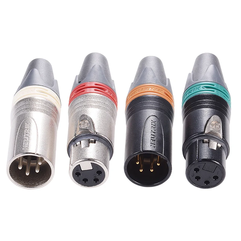 Neutrik 4 Pole XLR Cannon Male Cable Connector DIY Headphone