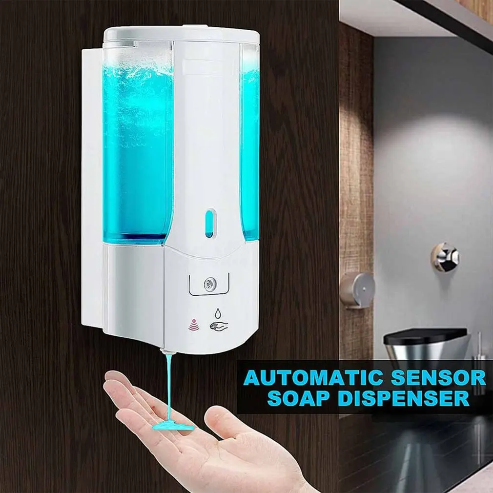 Description Picture 3 of itemWall-mounted Soap Dispenser 500ml Automatic Touchless Sensor Hand Sanitizer Detergent Liquid Soap Dispenser For Bathroom Kitchen