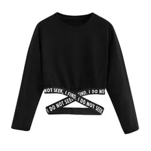 Последний крест леди пуловер кашемир Йога Сексуальная рубашка длинный рукав свитшот с принтом рубашка для женщин Спортивная A26