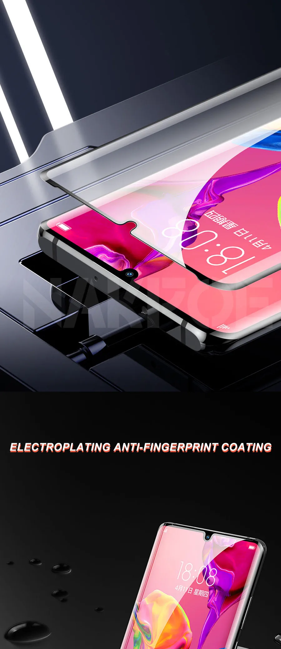 9D полное покрытие из закаленного стекла для huawei P30 P20 P10 Lite Plus защита экрана huawei P30 P20 Pro P умная защитная пленка
