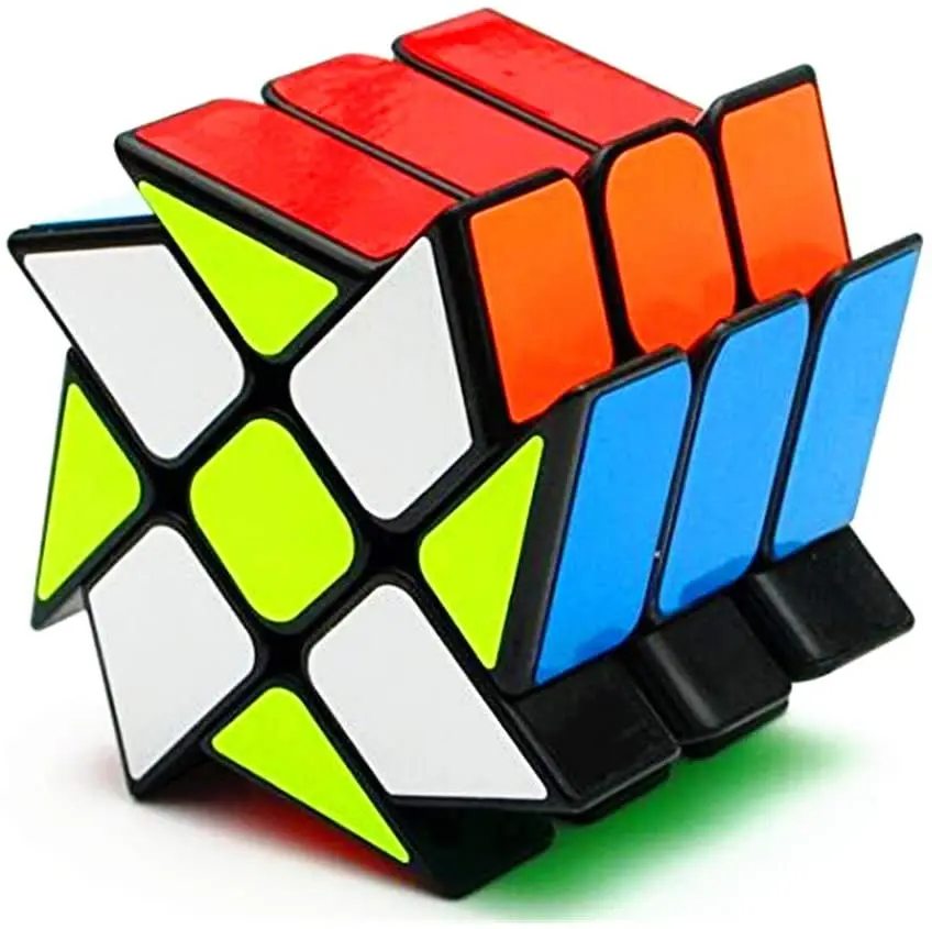 CuberSpeed YJ Windmill волшебный куб 3x3 Black Wheel Fenghuolun 3x3x3 Speed Cube Puzzle|cube 3x3x3|speed cube 3x3x3speed |