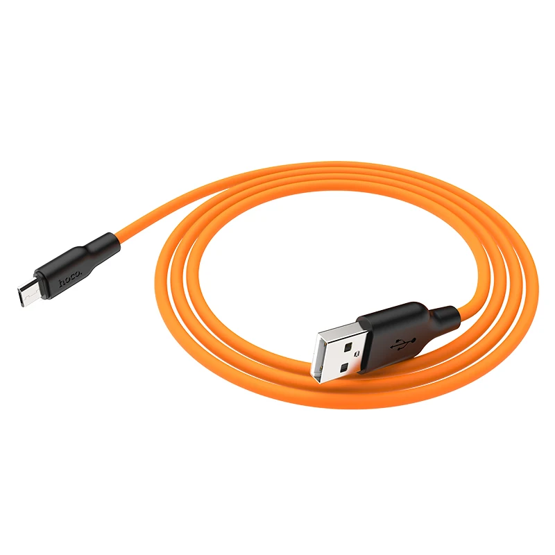 HOCO X21Plus, 20 шт./лот,, 2 м, мягкий силиконовый usb-кабель для iPhone, кабель типа C, микрокабель для samsung USB-C, зарядный провод
