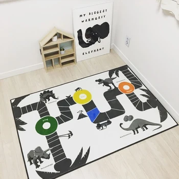 

Cartoon Polyester Kid Play Mat 100X140CM Baby Mat Thickness Foldable Anti-skid Crawling Carpet Children Game Mat Room Decoration