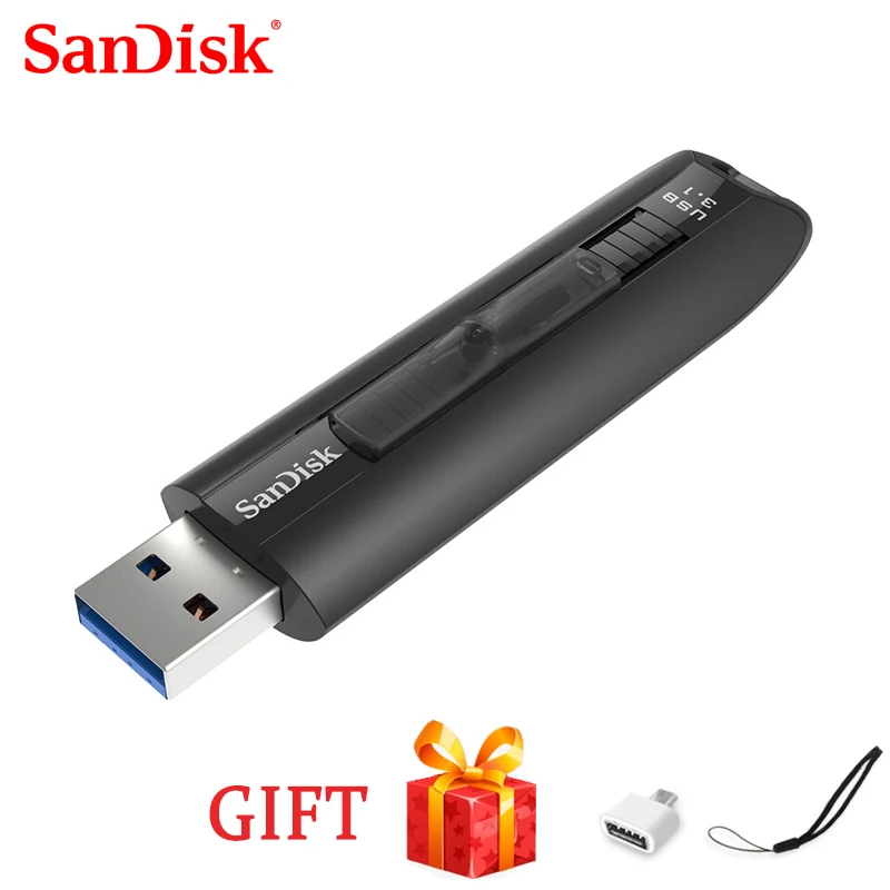 100% SanDisk CZ430 USB Flash Drive mini USB Pen Drive 64gb 16GB USB 3.1 Up to 130MB/S pendrive USB 3.0 USB Stick 32gb 128GB 256G