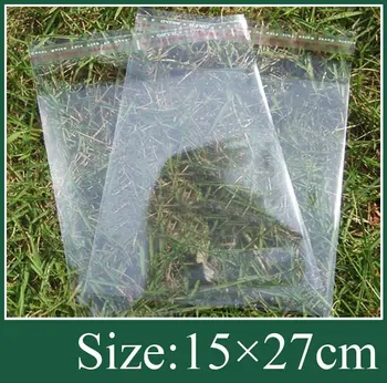 

Self Adhesive Seal Plastic Bag 15x27cm 500pcs/lot