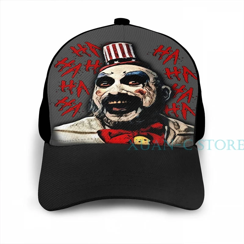 Captain spaulding баскетбольная Кепка(3) мужская и женская модная черная шляпа унисекс с принтом