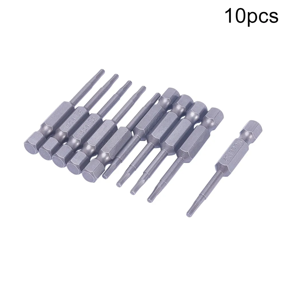 Utoolmart 10 шт./лот 1/" шестигранный хвостовик Магнитная отвертка с шестигранной головкой Набор шестигранных отверток длина 50 мм