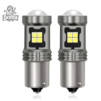 

2Pcs BA15S 1156 10-30V led Car steering brake bulb 3030 15smd Super brightness led car light bulb Turn to the light bulb 7500K