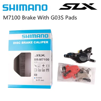 

SHIMANO DEORE SLX M7100 Brake Mountain Bike Hydraulic Disc Brake MTB M7100 With G03s Pads With Original Box Cycling Accessories