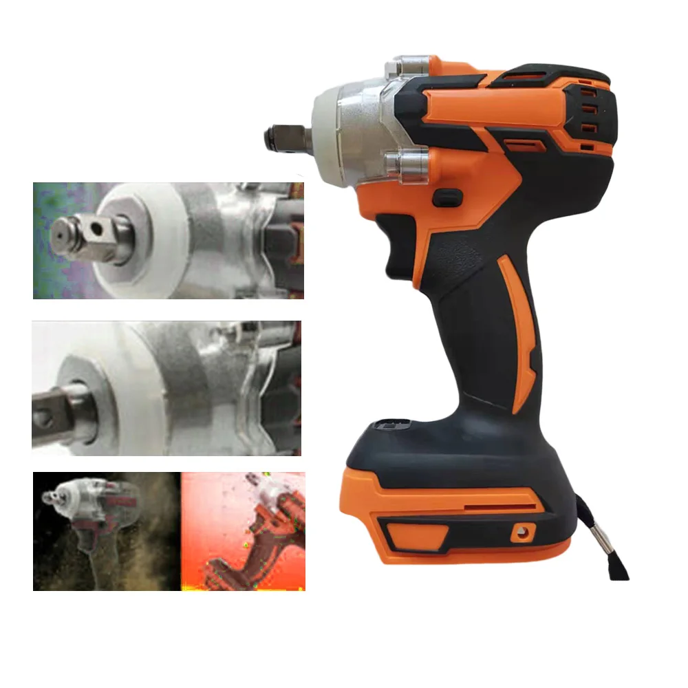 Бесщеточный ударный гайковерт для аккумулятора Makita 520Nm 18V 1/2 Беспроводные аксессуары