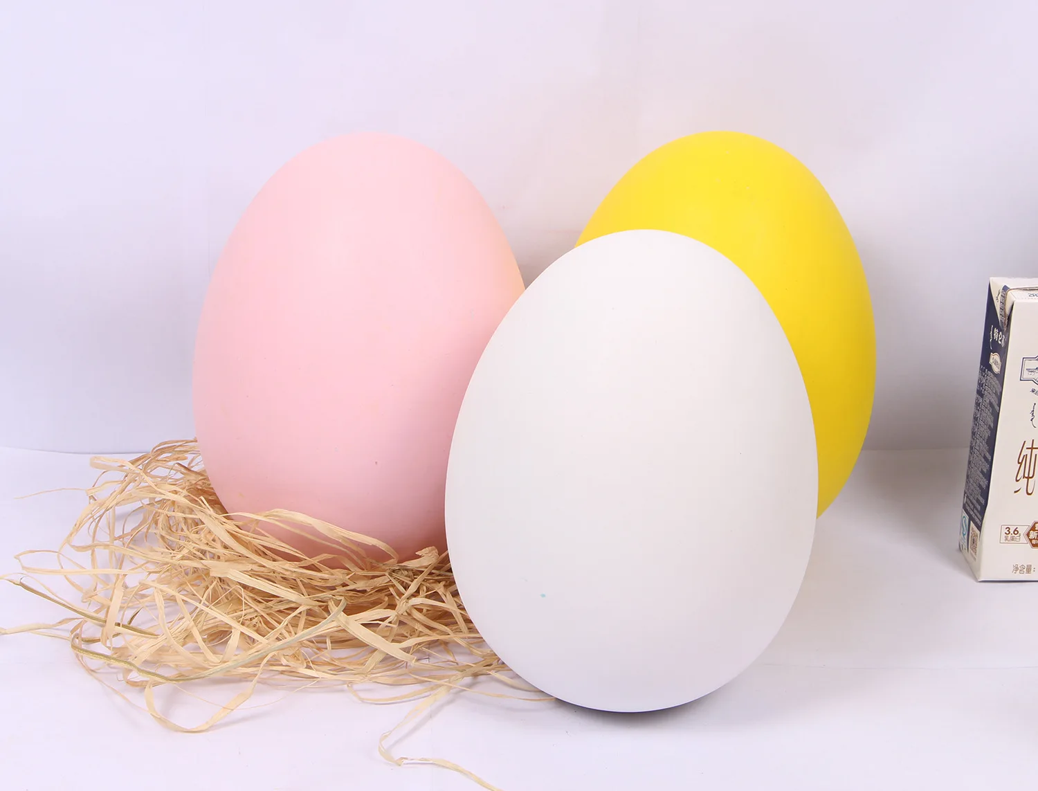 

Easter Painted Egg Hand-made Coloured Drawing DIY Template Coloring Creative Toy 20cm High Can Hang