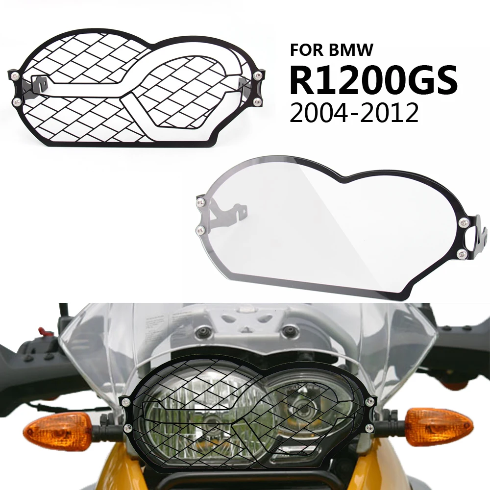 Qiilu Motorcycle Headlight Guard Grille,Cover Protector Fit for R1200GS 08-12 /ADV 08-13 
