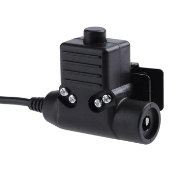 

U94 PTT Communicating Hunting Portable Black Walkie Talkie Military Adapter Button Switch Radio Standard Clip On Tactical Z TAC