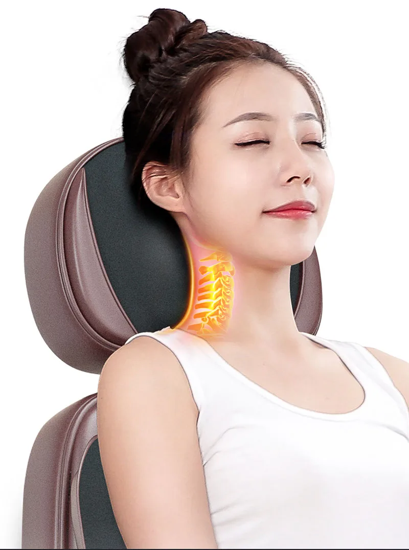 Neck Shoulder Cervical massage cushion chair Full body massage cushion shiatsu Electric shiatsu massager