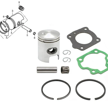 

For HONDA NQ50 NC50 NU50 NS50 EXPRESS 50 HOBBIT SCOOTER PLATED Cylinder Piston Ring Kit Fit with Cylinder head gasket Set
