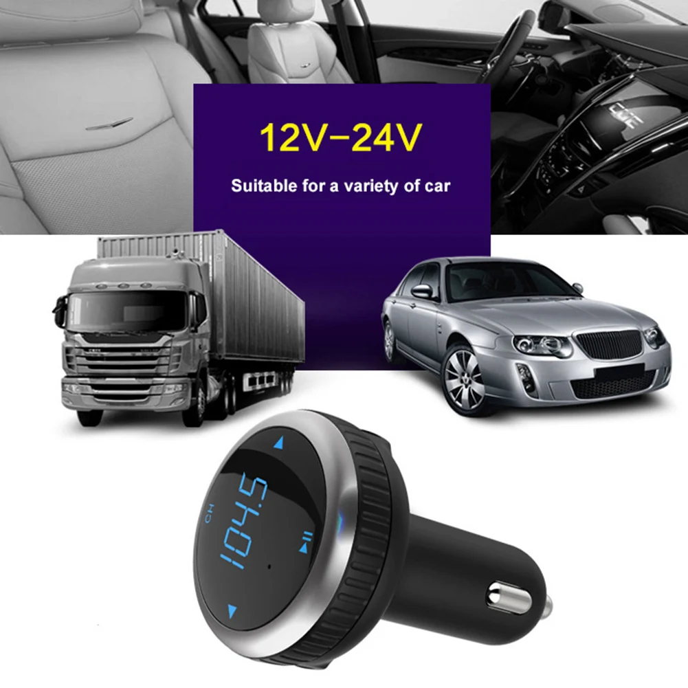 Универсальный двойной USB Автомобильное зарядное устройство Bluetooth приемник fm-передатчик mp3-плеер