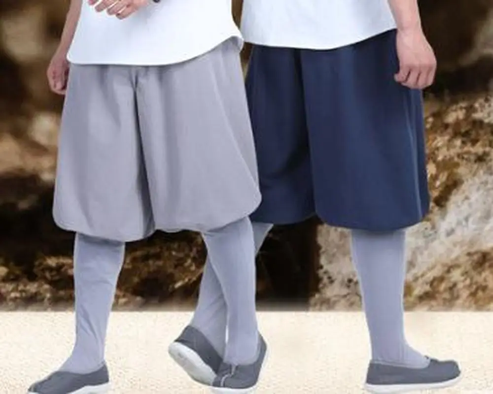 Unisex 5color Cotton Spring&Autumn shaolin monk kung fu pants buddhist zen lay meditation buddha trousers