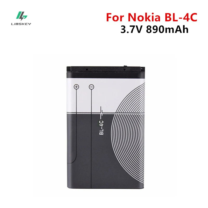 1 шт. 890 мАч литий-ионная Расширенная BL-4C BL4C сотовый телефон Батарея для Nokia 6100 6125 6136