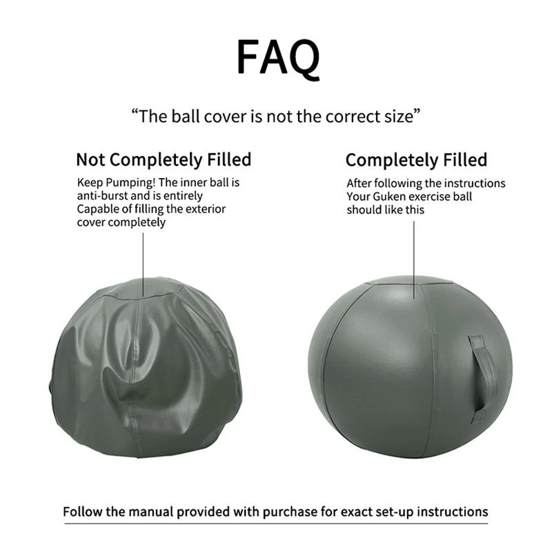 Anti-burst Yoga Ball with Leather Cover Thickened Stability Balance Ball Pilates Barre Physical Fitness Exercise Balls 65CM 75CM