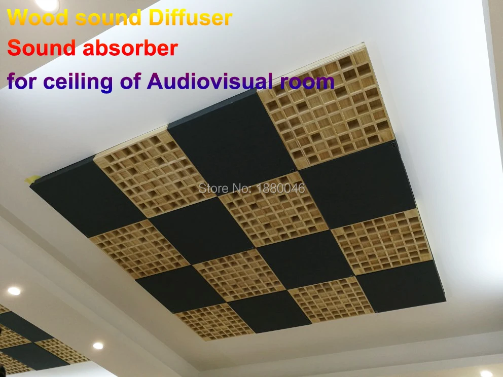 Профессиональный тканевый акустический поглотитель обработки для потолка аудиовизуальной комнаты акустический звук диффузор Skyline панель обработки