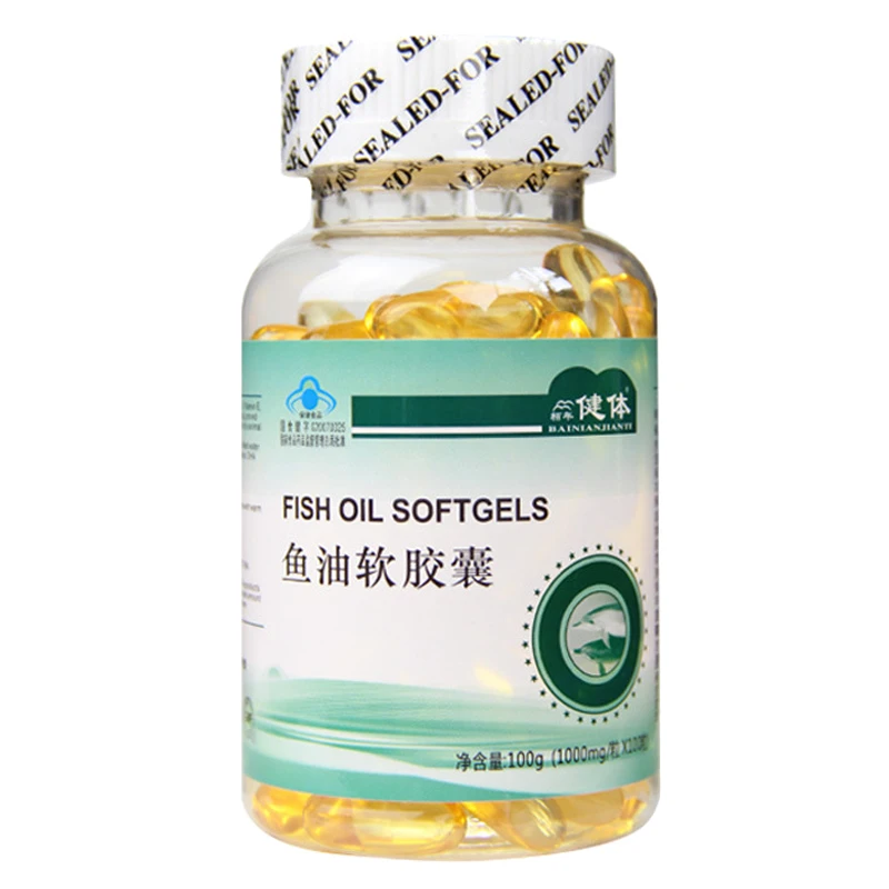 Капсулы Omega 3 для рыбьего масла 1000 мг добавки халяльный софтгель липидов в нижней