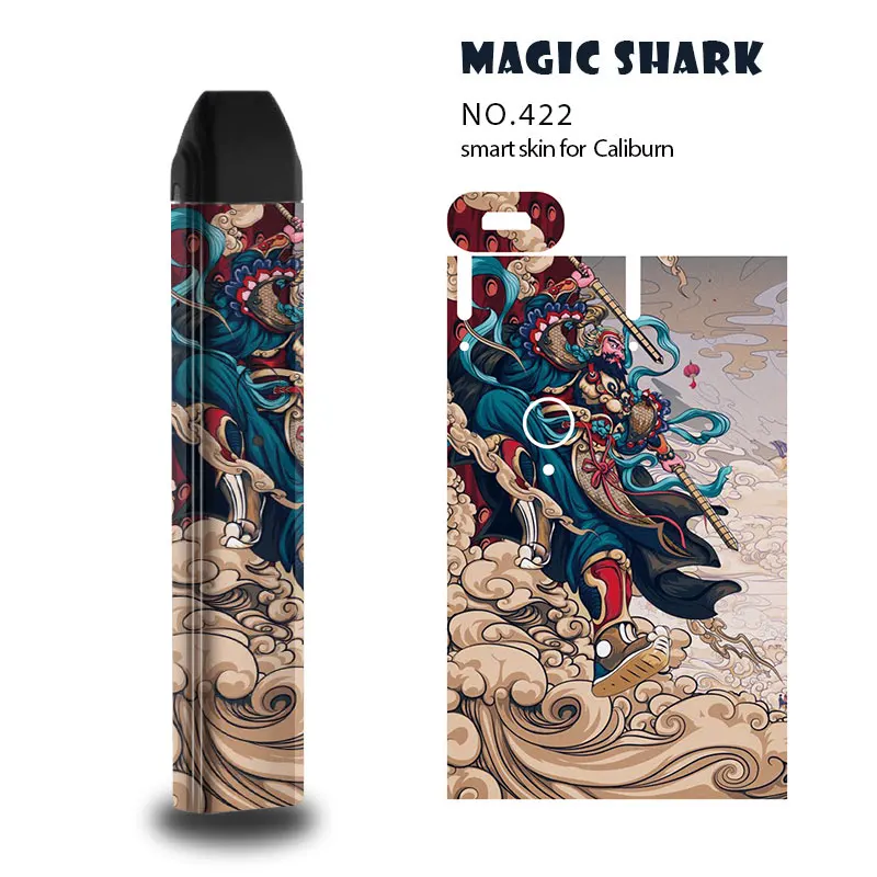 Magic Shark Dragon Monster Alien китайская пленка 2.5D ПВХ наклейка чехол для Uwell Caliburn Kit 417